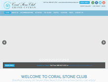 Tablet Screenshot of coralstoneclub.com